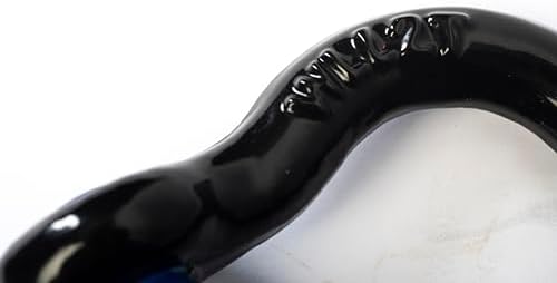 2 Pack Black-Blue: Rigging 1/2" Bow Shackles D Ring Rugged 10 Ton 22,000 Lbs Breaking Strength, WLL 2 Ton 4400 lbs w 5/8'' Pin Clevis Screw Heavy Duty f Marine Boat Anchor ATV UTV Recovery - Image 7