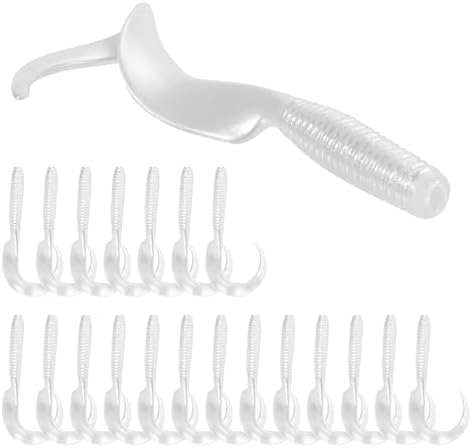 Curly Style Tail Worms Fishing Lures – Realistic Wavy Tail Soft Bait Grub Swimbaits for Saltwater & Freshwater Fishing, Available in 4 Inch & 6 Inch, Perfect for Bass, Trout, Crappie, & More by PROBITE