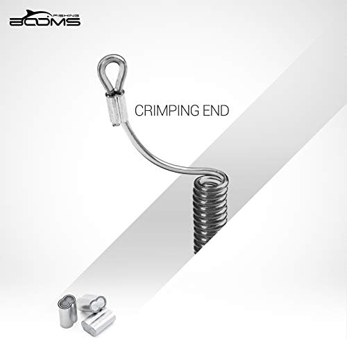 Booms Fishing T04 Fishing Lanyards Fishing Tool/Pole Safety Coil Lanyard Retractable Wire Inside Tup Cover - Image 4