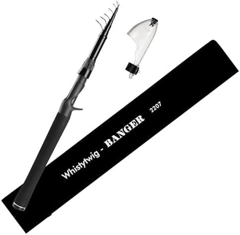 Whistytwig Carbon Fiber Telescopic Fishing Rod - Portable Collapsible Design for Travel and Adventure - Versatile Saltwater and Freshwater Fishing Pole by WHISTYTWIG
