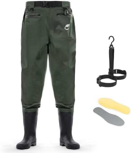 Calamus WaveWalker Waist Waders with Boots, Hip Waders for Men by Calamus