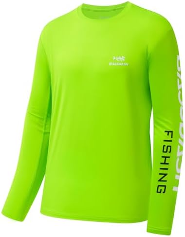 BASSDASH Fishing T Shirts for Men UV Sun Protection UPF 50+ Long Sleeve Tee T-Shirt by Bassdash