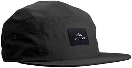 Tillak Wallowa Camp Hat, Lightweight Nylon 5 Panel Cap with Snap Closure by Tillak