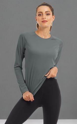 MAGCOMSEN Women's Long Sleeve Shirts UPF 50+ Sun Protection Shirts for Hiking Fishing Workout Rash Guard - Image 6