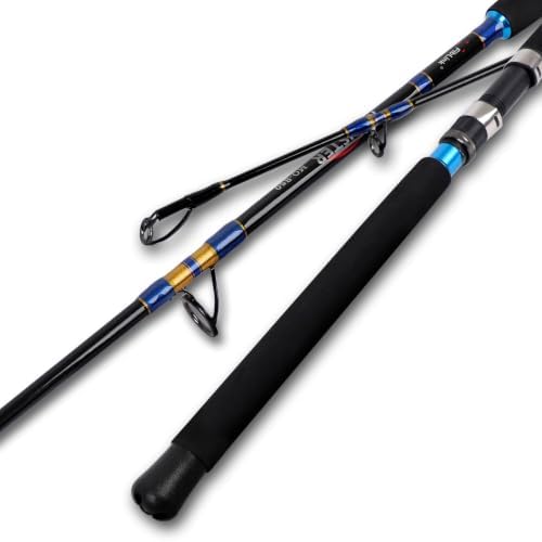 Fiblink Fishing Jigging Rod Saltwater Spinning Rod 6ft 1 Piece Heavy Jig Spin Rod Fishing Pole 30-50lbs/50-80lbs by Fiblink