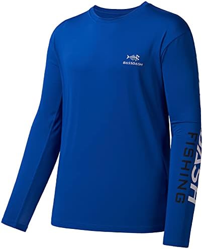 BASSDASH Fishing T Shirts for Men UV Sun Protection UPF 50+ Long Sleeve Tee T-Shirt by Bassdash
