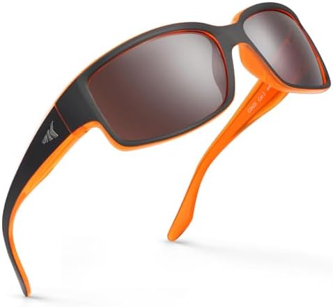 KastKing Skidaway Polarized Sport Sunglasses for Men and Women, Wrap Design by KastKing