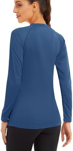 MAGCOMSEN Women's Long Sleeve Shirts UPF 50+ Sun Protection Shirts for Hiking Fishing Workout Rash Guard - Image 2