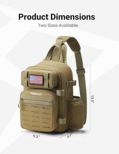 Piscifun Fishing Backpack Tackle Bag, MOLLE & 2 Rod Holders, Multi Storage - Image 6