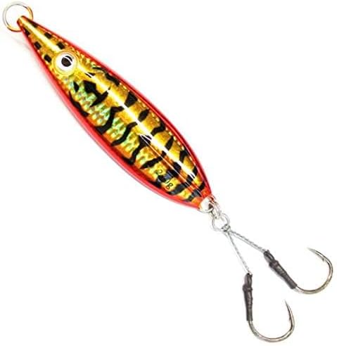 Calissa Offshore Tackle Fast Fall Jig 80g 150g 250g 300LBS Assist Hooks 3/0 Butterfly - Vertical Speed Lure Slow Pitch Flat - Glow Color Painted on Both Sides - Image 2