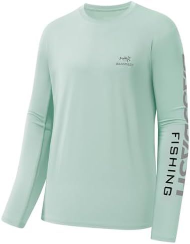 BASSDASH Fishing T Shirts for Men UV Sun Protection UPF 50+ Long Sleeve Tee T-Shirt by Bassdash