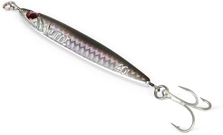 UMT 40g 60g Casting Jig for Sea Bass, Fluke, Porgy, Tautog - Set with Super Sharp Treble Hook, Multi-Colors - Saltwater & Freshwater Compatible Available in Single, 5, 10 Packs by UncleMosTackle