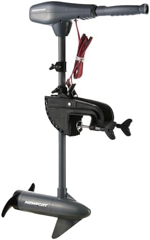 Newport Kayak Series 55lb Thrust Transom Mounted Saltwater Electric Trolling Motor w/LED Battery Indicator (24" Shaft) by Newport