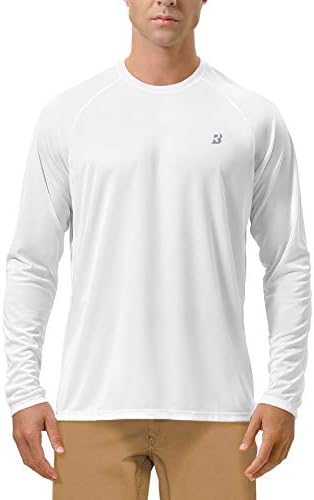 Roadbox Men's UPF 50+ UV Sun Protection Shirts, Long Sleeve Swim Rash Guard by Roadbox