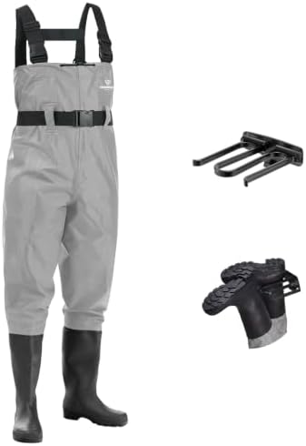 FISHINGSIR Waders for Men Waterproof Women Fishing Chest Wader with Boots by FISHINGSIR