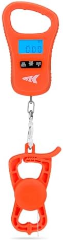 KastKing ToughTide USB Charging Fish Scale with Lip Gripper, Orange Combo by KastKing