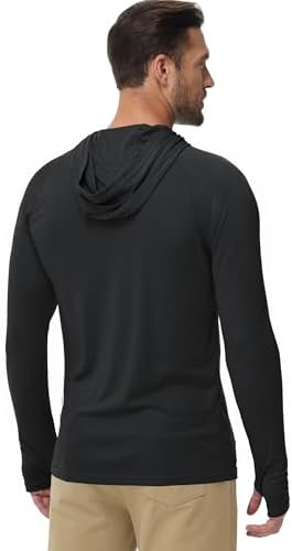 Boladeci Men's UPF 50+ Sun Protection Lightweight Hoodie Shirts Long Sleeve Fishing Shirt SPF UV Hiking Swim - Image 4