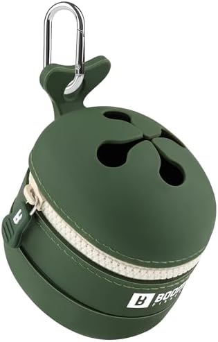 Booms Fishing Portable Trash Pouch: Silicone Expandable & Collapsible Fishing Line Waste Cantainer - ST2 Eco-Friendly Reusable Garbage Holder for Fishing, Hiking, Camping & Outdoor Activities by BoomsFishing