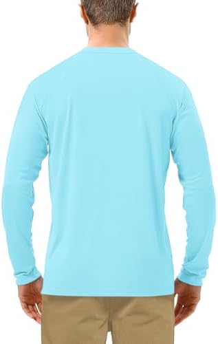 Roadbox Men's UPF 50+ UV Sun Protection Shirts, Long Sleeve Swim Rash Guard - Image 2