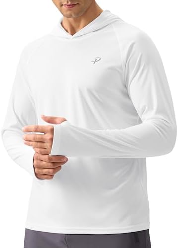 Pudolla Men's Sun Protection Hoodie Shirts UPF 50+ Fishing Hiking Shirt by PudollaSports