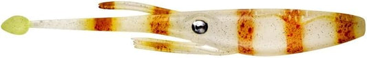 Nomad Design Live Ops Jerksquid 9” Unrigged Jerkshad Soft Bait Lure, Large-Profile Squid with Reactor-UV & Glow, (2 Pack), for Striped Bass & Tuna by NomadDesign