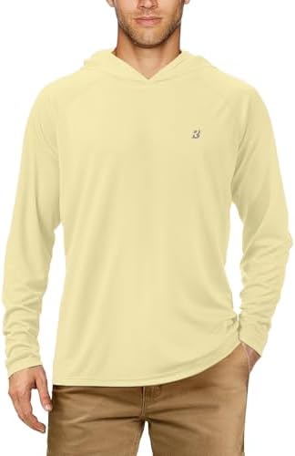 Roadbox Mens Fishing Sun Hoodie, Long Sleeve UPF 50+ UV Protection Shirts by Roadbox