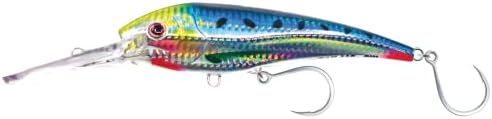 Nomad Design DTX Minnow with Patented Autotune System - Distressed Baitfish Swimming Action, BKK Diablo by NomadDesign