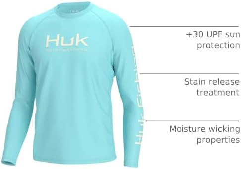 HUK Men's Pursuit Vented Long Sleeve Fishing Shirt (+30 UPF) - Image 2