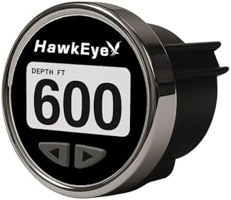 Hawkeye DepthTrax Edge Depth Finder, HD Color Display, 600 ft Maximum Depth, Transom Mount Transducer by HawkEyeElectronics