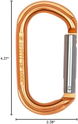 Oval Aluminum Carabiner Straight Gate Keylock 7kN - Image 6