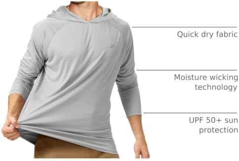 Roadbox Mens Fishing Sun Hoodie, Long Sleeve UPF 50+ UV Protection Shirts - Image 4