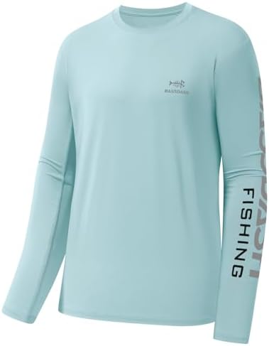 BASSDASH Fishing T Shirts for Men UV Sun Protection UPF 50+ Long Sleeve Tee T-Shirt by Bassdash