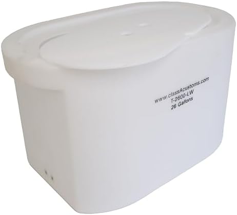 Marine T-2600-LW 26 Gallon Livewell/Baitwell for Live Fishing Bait, and Keeping Caught Fish Alive. Use on Fishing Boat, Pontoon Boat, Piers, and Fishing Docks, and for Shore Fishing. by classAcustoms