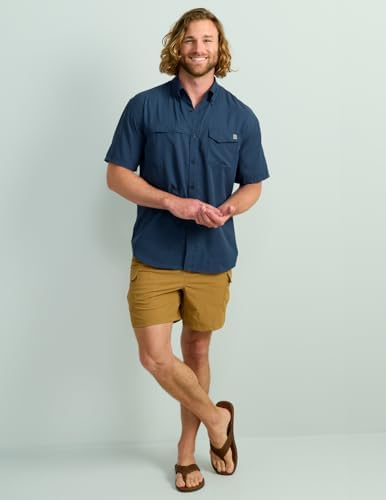 HUK Men's Tide Point Kc Scott Original Artwork Short Sleeve Shirt, Fishing Button Down - Image 2