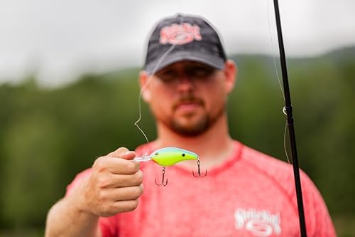 Strike King Pro Model 6XD Fishing Lure, Deep Diving Crankbait, Unique Curved Bill, Free-Floating Rattle Chambers, 1-Ounce, Dives to 19-Feet, Size 1 Treble Hooks - Image 2