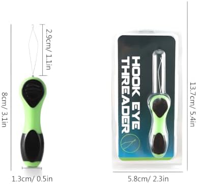 Fishing Hook Threader for Fly Tying and Knot Tying Tool,Green - Image 2