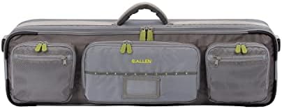 Allen Company Cottonwood Fly Fishing Rod & Gear Bag Case, Hold up to 4 Fishing Rods, Heavy-Duty Honeycomb Frame - Gray/Lime or Olive Green by AllenCompany-HuntingandShootingAccessoriesArcheryFishingandBackpacks