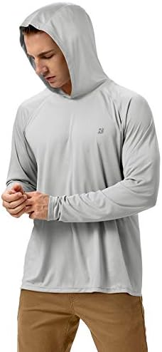 Roadbox Mens Fishing Sun Hoodie, Long Sleeve UPF 50+ UV Protection Shirts - Image 3