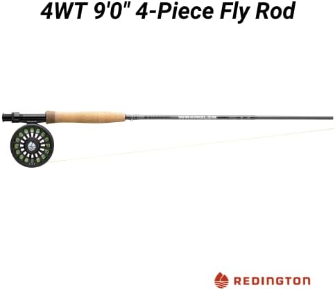 Redington Wrangler Fly Fishing Kit, Medium Fast Action Rod, Crosswater Reel, Fly Line, Leader, & Carrying Case - Image 2