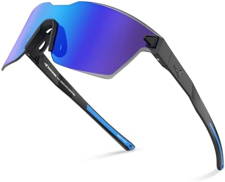 KastKing Tarkio Polarized Fishing Sunglasses, One Piece PC Lens Rimless by KastKing