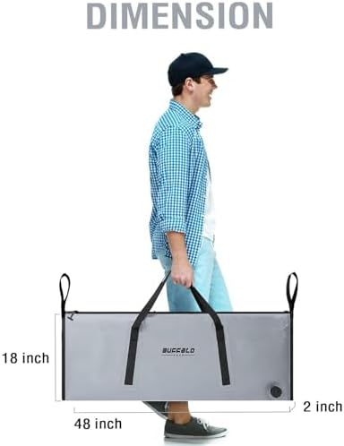 Buffalo Gear Insulated Fish Cooler Bag Portable Fish Kill Bag Keep Ice-cold More Than 48 Hours - Image 7