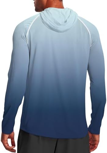 Men's UPF 50+ Sun Protection Hoodie, Long Sleeve Fishing Shirt - Image 2