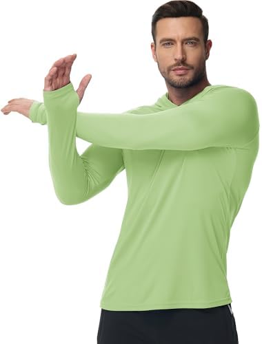 Boladeci Men's UPF 50+ Sun Protection Lightweight Hoodie Shirts Long Sleeve Fishing Shirt SPF UV Hiking Swim - Image 2