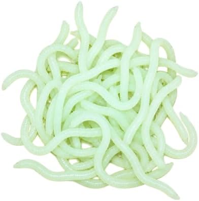 Simulation Earthworm Soft Fishing Lures Shrimp Scented Artificial Worm Bait by Unknown