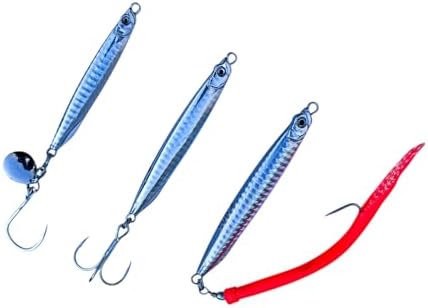 Saltwater Fishing Lures Fishing Jigs Fishing Spoons for Striped bass, Pompano, Spanish Mackerel ，Bluefish by Unknown