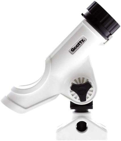 Scotty #230 Powerlock Rod Holder with #241 Side/Deck Mount, Adjustable Boat Fishing Rod Holder, Universal Cradle Design, Side or Deck Mount Installation, Marine-Grade Construction - Image 2