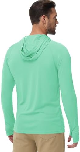 Boladeci Men's UPF 50+ Sun Protection Lightweight Hoodie Shirts Long Sleeve Fishing Shirt SPF UV Hiking Swim - Image 4