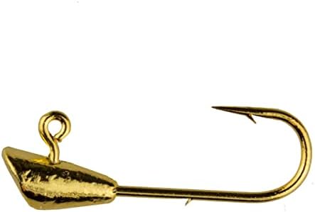 Trout Magnet Jig Heads - 1/64 oz - 25 Pack - Shad Dart Head Shape Hook with Lure Body Securing Barb - Balanced Jigs and Hooks for Trout, Crappie, Bass, Panfish - Freshwater Saltwater Fishing Gear by TroutMagnet