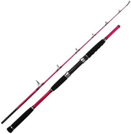 5.6' Travel Slow Jigging Rod 2-Piece Pink Offshore SpinCast 2.8-4.2oz 4-8PE by GTOFYUFishingOfficialClub