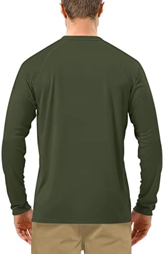 Roadbox Men's UPF 50+ UV Sun Protection Shirts, Long Sleeve Swim Rash Guard - Image 2